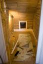 closet under 1765 stair baseboard